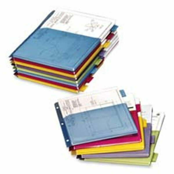Cardinal Brands Dividers- Expanding Pocket- 5-Tab- 11in.x8-.50in.- Multicolor CA462760